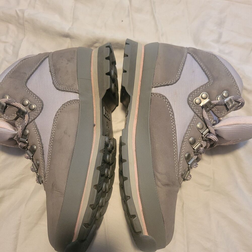 Timberland 8.5 Boots Moss Green/Beige/ Pink‎ Trim 83373 3422 Hike, Hunt, Climb, - Picture 2 of 12